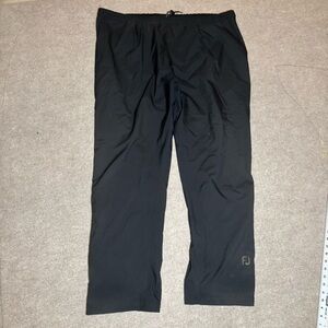 FootJoy DryJoys Black Waterproof Rain Golf Pants XXL Drawstring